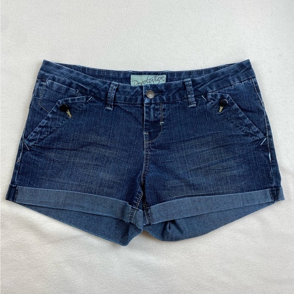 Revolt Jeans Revolution Vintage Blue Women’s Denim Jean Shorts Sz 11 - Picture 2 of 11